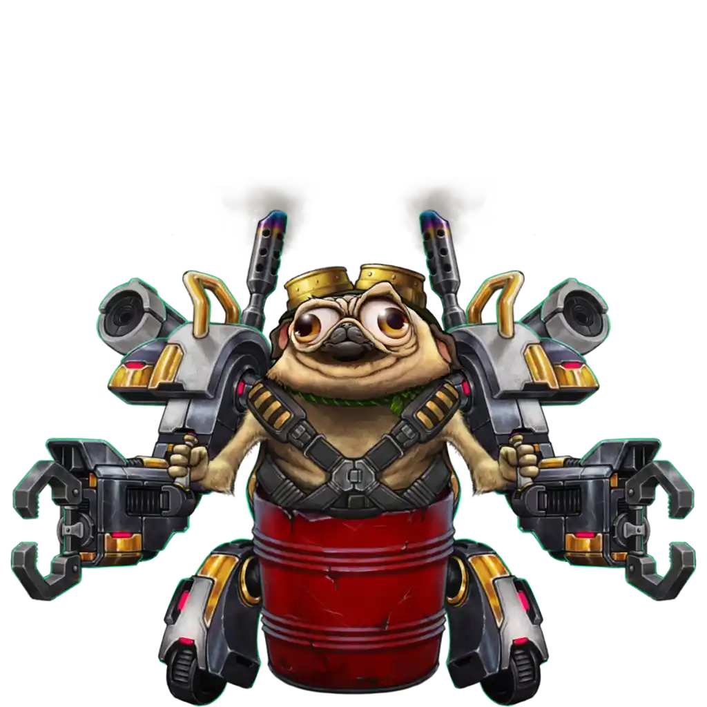 Pug Thugs of Nitropolis gokkast met mopshond