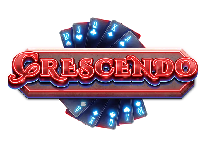 Crescendo logo met kaarten