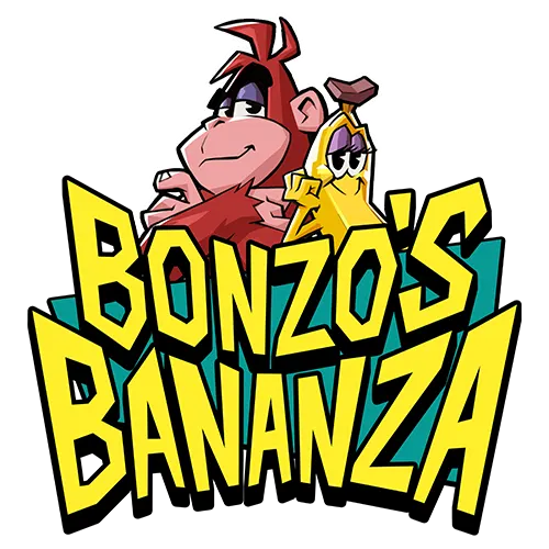 Bonzo's Bananza logo met aap en banaan